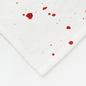 Aangepaste rugleuning bloedplaatje Vampier G Fleece Deken (Hoek)