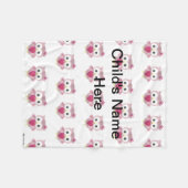 Aangepaste rugleuning voor kleine Baby met patroon Fleece Deken (Voorkant (Horizontaal))