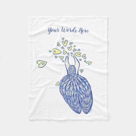 Aangepaste rugzak van Archangel Michael's onderste Fleece Deken (Voorkant)