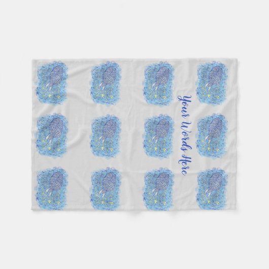 Aangepaste rugzak van Archangel Michael's onderste Fleece Deken (Voorkant (Horizontaal))