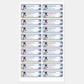 Aangepaste Ruimte Boek Labels (Vel)