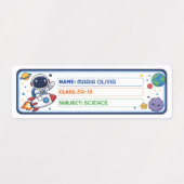 Aangepaste Ruimte Boek Labels (Design 1)