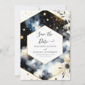 Aangepaste ruimte Hemelse bruiloft Save The Date (Voorkant)