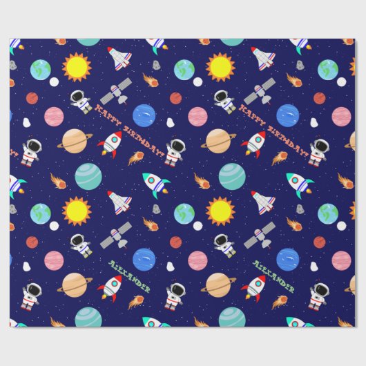 Aangepaste ruimte marine inpakpapier (Vlak)