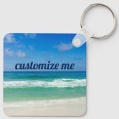 Aangepaste ruimte voor prachtige beach fotografie sleutelhanger (Achterkant)