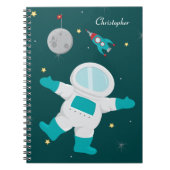 Aangepaste ruimteastronautenlaptop notitieboek (Voorkant)