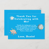 Aangepaste Ruimtevaarder Ruimtevaart Thema Bedankt (Voorkant / Achterkant)