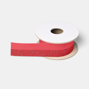 Aangepaste ruis-textured tomaat rode lint