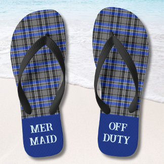 Aangepaste ruitpatronen Grappige strandpensioen ca Teenslippers
