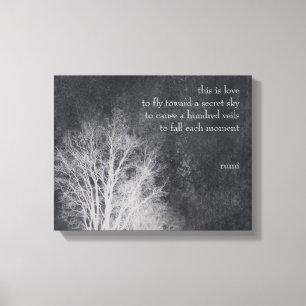 aangepaste rumi - citaat " dit is liefde " canvas afdruk