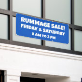 Aangepaste Rummage Sale-banner Spandoek (Buitenkant Gebouw)