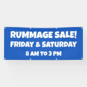 Aangepaste Rummage Sale-banner Spandoek (Horizontaal)