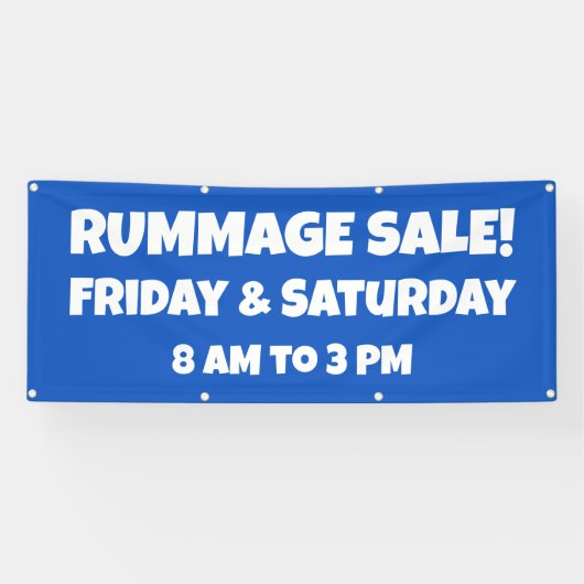 Aangepaste Rummage Sale-banner Spandoek (Horizontaal)