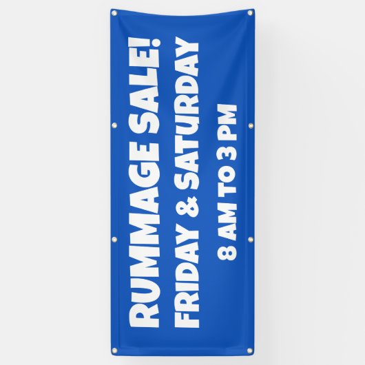 Aangepaste Rummage Sale-banner Spandoek (Verticaal)