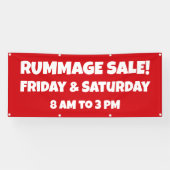 Aangepaste Rummage Sale-banner Spandoek (Horizontaal)