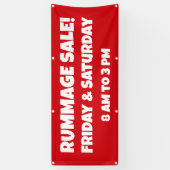 Aangepaste Rummage Sale-banner Spandoek (Verticaal)