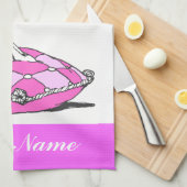 Aangepaste rundergordel met glasserroze handdoek (Quarter Fold)