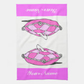 Aangepaste rundergordel met glasserroze handdoek (Verticaal)