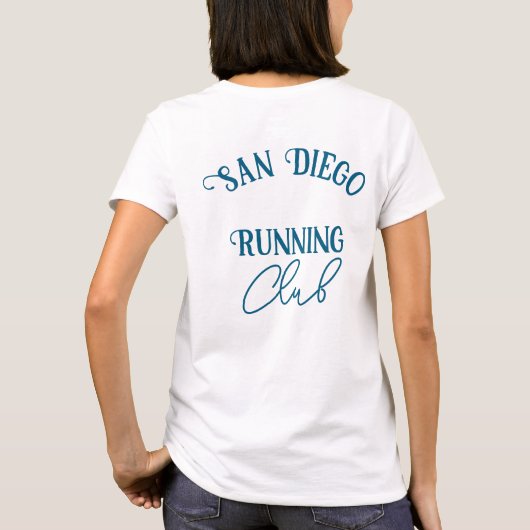 Aangepaste Running Club Matching Group T-shirt (Achterkant)