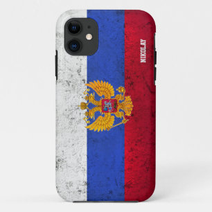 Aangepaste Russische vlag iPhone Case