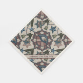 Aangepaste Rustic Flag Eagle vuurwerk 4 juli Servet (Hoek)