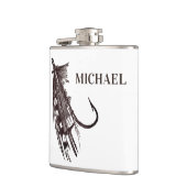 Aangepaste Rustic Geviste luure Vaderdag Heupfles (Links)