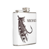 Aangepaste Rustic Geviste luure Vaderdag Heupfles (Rechts)