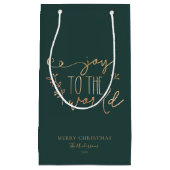 Aangepaste Rustic-kerstfamilienaam Klein Cadeauzakje (Voorkant)