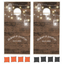 Aangepaste Rustic Mason Jar Lights Wedding Party