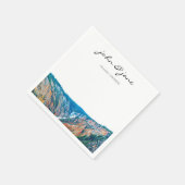 Aangepaste Rustic Mountain Waterfall Servet (Hoek)