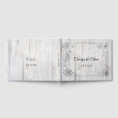 Aangepaste rustieke bloemen gastenboek (Volledig)