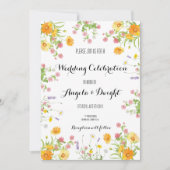 Aangepaste Rustieke Bloemen Wedding Design Kaart (Voorkant)