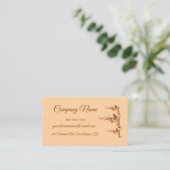 Aangepaste rustieke boerderij eenvoudig visitekaartje (Staand voorkant)