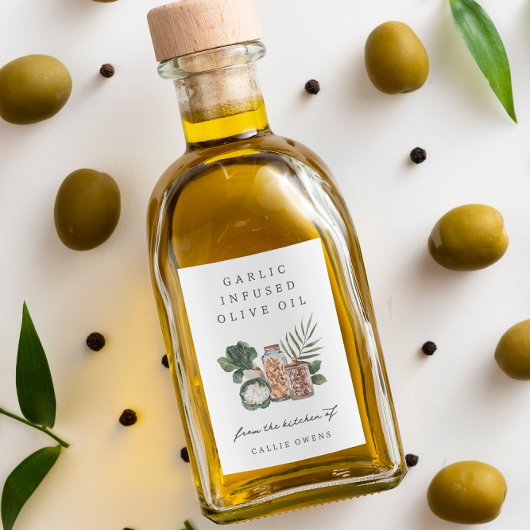 Aangepaste rustieke boerenmarkt stijl voedselcontainer etiket