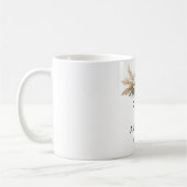 Aangepaste Rustieke Boho Bloemige Trouwcadeau Name Koffiemok (Links)
