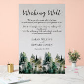 Aangepaste rustieke bos bruiloft wensen goed teken acryl bord (Huwelijk)