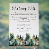 Aangepaste rustieke bos bruiloft wensen goed teken acryl bord (Neutraal)