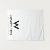 Aangepaste Rustieke Business Table Runner Banner W Wandkleed (Voorkant (horizontaal))