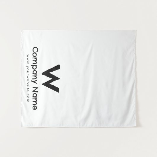 Aangepaste Rustieke Business Table Runner Banner W Wandkleed (Voorkant (horizontaal))