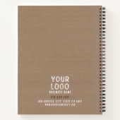 Aangepaste Rustieke Charme Kraft Papier Werknemer Notitieboek (Achterkant)