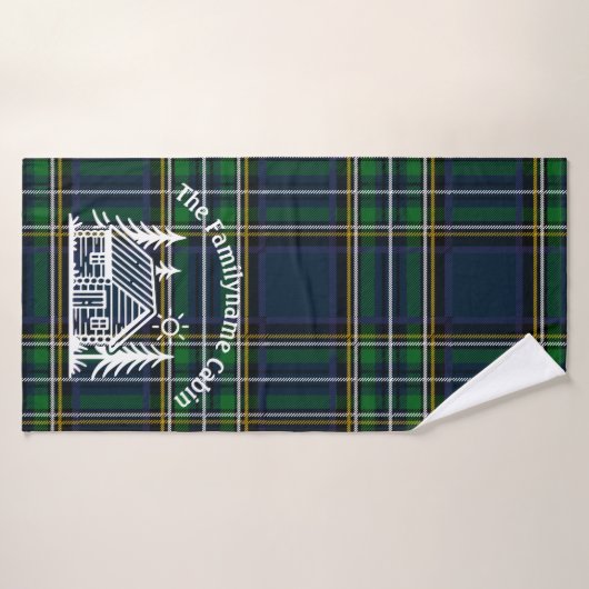 Aangepaste Rustieke Familie Cabin Badhanddoek (Badhanddoek)