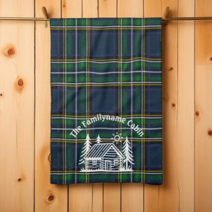 Aangepaste Rustieke Familie Cabin Keuken Handdoek