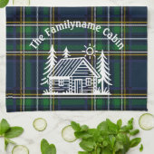 Aangepaste Rustieke Familie Cabin Keuken Handdoek (Gevouwen)
