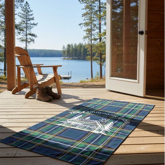 Aangepaste Rustieke Familie Cabin Strandlaken