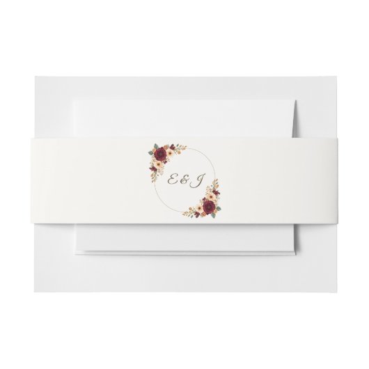 Aangepaste rustieke herfst bruiloft uitnodiging bu uitnodigingen wikkel (Voorkant Voorbeeld)