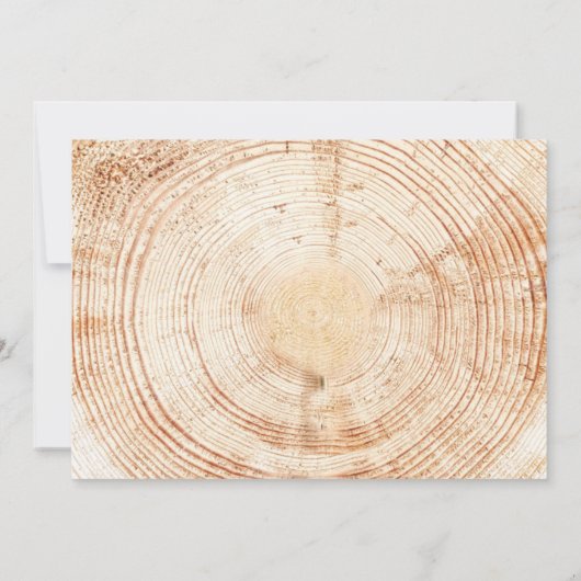 Aangepaste Rustieke Hout Unieke Huwelijksfoto Bedankkaart (Achterkant)