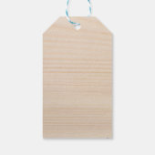 Aangepaste Rustieke Houten Dank Je van Koppel   Cadeaulabel (Achterkant)