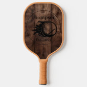 Aangepaste Rustieke Houten Textuur Pickleball Padd Paddle (Achterkant)