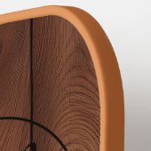 Aangepaste Rustieke Houten Textuur Pickleball Padd Paddle (Links Detail)