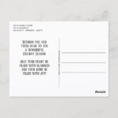 Aangepaste Rustieke Kerstgroet Briefkaart (Achterkant)